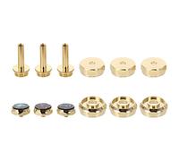 POPETPOP Hebillas de Botón de Pistón para Accesorios de Brass Funda de Prensa Creativa Resistente y Duradera Tapa de Válvula Inferior 2 Piezas