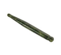 POPETPOP Herramienta de Masaje Facial de Jade Verde Bordes Redondeados para Aliviar Tensión Corporal y Proteger Dedos en Casa tras Trabajo Intenso