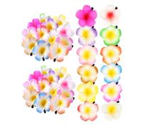 POPETPOP Horquillas para Pelo de Plumeria Hawaiana 36 Piezas Multicolor 6 Cm Pinza Clips Flores Artificiales para Fiestas Hawaianas Accesorios para Mujer y Niñas Playa