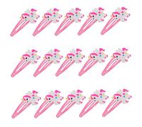 POPETPOP Horquillas Unicornio para Niña 15 Piezas Tamaño Pequeño Pinzas Adorables para Peinados Infantiles Fiesta y Uso Diario Accesorios Cabello Duraderos y Prácticos