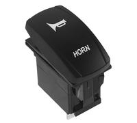 POPETPOP Interruptor de Palanca para Barco 24v Negro Luz Led, Pulsador de Bocina Resistente, Soporte para Tablero Marino, Adecuado para Navegación y Paseo en Barco