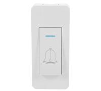 POPETPOP Interruptor de Timbre de Puerta Botón Pulsador Alta Potencia y Montaje en Superficie, Pequeño y Duradero para Timbre Inalámbrico, Sistema de Control de Acceso en Interiores y