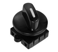 POPETPOP Interruptor giratorio de calefactor y ventilador, selector de velocidad de 4 posiciones, 3 velocidades, ABS, negro, para accesorio de modificación de coche