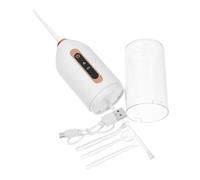 POPETPOP Irrigador Bucal Portátil Mini Agua Carga USB Resistente al Agua de Viaje Depósito para Cuidado Bucal
