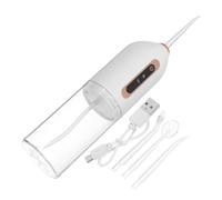 POPETPOP Irrigador Bucal Portátil Mini Hilo Dental de Agua Eléctrico Recargable Inalámbrico Resistente al Agua para Limpieza Dental Uso Casa o Viajes