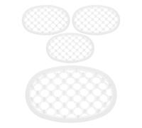 POPETPOP Jabonera de Silicona Antideslizante Instalación Flexible sin Taladro con Drenaje Paquete de 4 Unidades para Ducha para Baño y Hotel