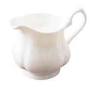 POPETPOP Jarra de Leche de Cerámica Recipiente Resistente para Té Tarde Vaso Pequeño para Café y Leche Diseño Elegante para Hogar y Cafetería