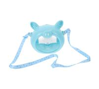 POPETPOP Jaula Transportadora para Hámster y Ardilla Portátil, Mini Caja de Viaje de Plástico Azul para Exteriores, Tamaño Compacto, para Pequeños Roedores y Erizos, Adecuado para Paseos