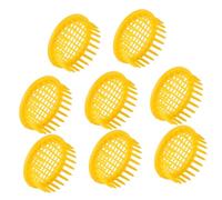 POPETPOP Jaulas de Cría para Abejas 8 Piezas de Plástico Amarillo para Apicultura, Herramienta Segura Crianza en Trabajo de Apicultores