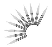 POPETPOP Juego de 10 Brocas para Fresadora Cnc 3175 MM Ángulo 30° Brocas de Grabado V para Madera Herramienta Rotativa Precisión para Tallado y Marcado en Carpintería