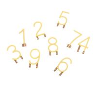 POPETPOP Juego de 10 Piezas de Números Creativos de Plástico Blanco para Educación Matemática Temprana y Uso Portátil, Adecuado para Viajes y Enseñanza en Rincones Oscuros