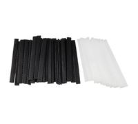 POPETPOP Juego de 100 Fundas Protectoras de Malla Expandible para Brochas de Maquillaje, Tamaño 12x1 Cm y 12 Cm, Color Negro y Claro, Reutilizables y Flexibles para Almacenamiento