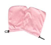 POPETPOP Juego de 2 Pares de Guantes y Mitones para Baño, Color Rosa, de Algodón y Felpa, Mantiene la Cera Caliente y Absorción de Humedad en Manos y Pies en Casa