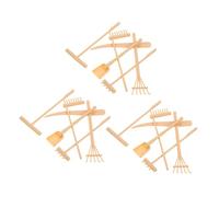 POPETPOP Juego De 3 Rastrillos De Mano para Jardín Mini Rastrillos para Tierra Miniatura