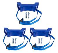 POPETPOP Juego de 3 Soportes para Bombonas de Gas, Soporte de Pared con Tornillos, para Bombonas de Propano para Uso Doméstico, Color Azul.