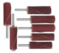 POPETPOP Juego de 7 Barras de Lijado Cilíndricas Vástago Cabezales Abrasivos de Papel de Lija para Amoladora Recta Kit de Accesorios para Lijadora de Láminas Uso Metal Madera y