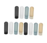 POPETPOP Juego de Botellas de Loción Vacías para Viaje 4 Piezas 60 Ml Compactas a Prueba de Fugas para Hombres Cuidado Piel Gimnasio Bolsa Eva