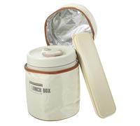 POPETPOP Juego de Cuencos para Sopa Reutilizables con Tapa, Aislamiento Térmico, Acero Inoxidable y Pp, Capacidad 600ml y 440ml, Ideales para Llevar Comida Fría o Caliente Casa