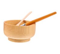 POPETPOP Juego para Mascarillas Faciales 3 Piezas Cuenco de Mezcla, Espátula y Brocha de Madera, Kit Portátil para Spa en Casa y Salones de Belleza, Herramienta DIY para Cuidado Piel