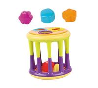 POPETPOP Juguete Apilable de Cilindros y Bloques de Construcción para Bebés, Tamaño Pequeño, Colorido, Educativo, Desarrollo Cognitivo, Motricidad Fina, Juego Montessori para Niños