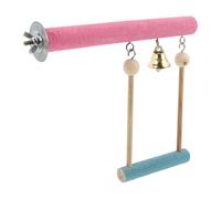 POPETPOP Juguete Colgante para Loro De Madera Resistente, Varilla De Posicionamiento Mediana, Accesorio para Jaula De Pájaros, Adecuado para Morder y Descompresión, Suministros para Mascotas
