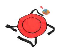 POPETPOP Juguete de Atrapar para Bolas Actividad al Aire Anillo de Rojo con Pelota Grande y Silbato para Ejercicios de Coordinación y Diversión Familiar