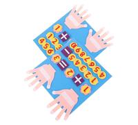 POPETPOP Juguete De Tablero De Matemáticas y Números para Niños Pequeños, Material Didáctico De Fieltro Suave, Tamaño Mano, Aprendizaje De Operaciones Básicas, Educativo Preescolar, 2 Juegos
