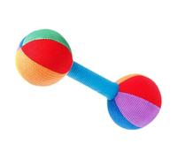 POPETPOP Juguetes De Entrenamiento Para Bebés Dumbbell Rattle Juguete Sensorial Para Bebés De Meses Desarrollo Motor Fino y Cognitivo y Portátil Para Viajes