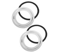 POPETPOP Junta de Sellado para Fregadero sin Masilla, Accesorio de Repuesto para Triturador de Basura de Cocina, Brida de Desagüe 140x114 Mm, Pack 2 Unidades 2 Juntas de Goma, Sello