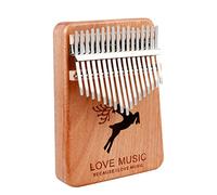 POPETPOP Kalimba Teclas de Madera Pulgar Piano Portátil para Principiantes Instrumento Musical de Dedo con Sonido Resonante y Diseño Compacto Completo para Aprendizaje Fácil