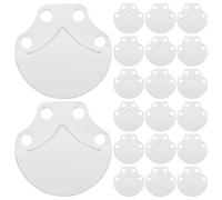 POPETPOP Kit de 100 Piezas de Placas Metálicas en Forma de Láminas para Armaduras Medievales Material para Disfraces de Fantasía Color Plata Espejo Accesorios Ligeros y Resistentes para