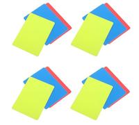 POPETPOP Kit de 15 Tarjetas de Árbitro de Fútbol Alta Visibilidad y Material PVC para Competencias en Estadios Interiores y Partidos Profesionales