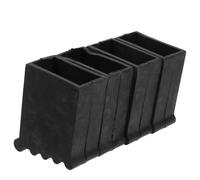 POPETPOP Kit de 4 Protectores Antideslizantes para Patas de Escalera de Aluminio Cubiertas de Pvc Resistentes al Desgaste para Aplicaciones de Ingeniería y Construcción