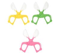 POPETPOP Kit de Exploración de Insectos para Niños, Mini Microscopio y Pinzas para Atrapar Insectos, Tamaño Pequeño, Plástico Duradero, Colores Rosa Amarillo Verde, Juguete Educativo