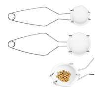 POPETPOP Kit de Fundición de Metales para Joyería Crisoles de 2 y 5 Onzas Resistentes al Calor, Pinzas de Acero Duraderas para Fundir y Reparar Joyas, Herramientas de Crisol para Insumos