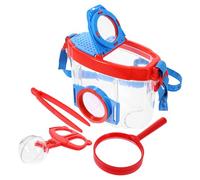 POPETPOP Kit de Observación de Insectos con Lupa Doble Caja Contenedor para Capturar y Explorar para al Aire y Clases de Ciencias