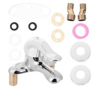 POPETPOP Kit de Válvula Mezcladora de Ducha y Conexión Dual de Aleación de Zinc con Flujo de Agua Ajustable para Baño Moderno y Elegante