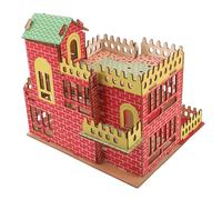 POPETPOP Kit DIY de Casa de Madera Precisión Corte Educativo para Estimula Creatividad y Habilidades Manuales Modelo Arquitectónico Casas para Manualidades