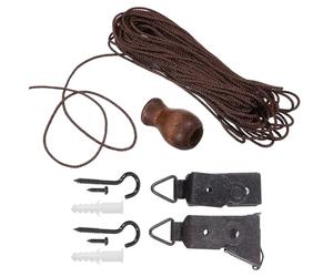 POPETPOP Kit para Reparación de Persianas Enrollables Cuerda y Accesorios, Repuestos para Cortinas, Adecuado para Ventanas en Dormitorios y Espacios de Trabajo