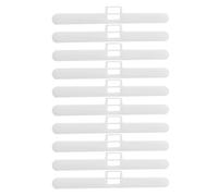 POPETPOP Lamas de Persianas Verticales Soporte Doble Orificio 10 Piezas para Rieles Estándar Movimiento, Accesorios para Cortinas en Dormitorios y Salas de Estar