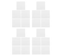 POPETPOP Láminas Papel Aislante Resistente para Aislamiento Térmico de Fibra Cerámica Cuadradas Ignífugas 20 en Horno Microondas para Manualidades y Joyería