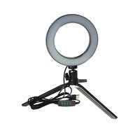 POPETPOP Lámpara de Anillo LED Brillo Luz Suplementaria USB Recargable para Fotografía Maquillaje y Grabación de Video para Youtubers y Artistas