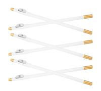 POPETPOP Lápices Delineadores de Cejas Multifuncionales 6 Piezas Resistentes al Agua Madera Natural con Sacapuntas Integrado para Cejas Ojos y Barba Maquillaje Portátil para Retoques