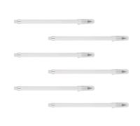 POPETPOP Lápices Eternos sin Afilar 6 Unidades Blancos, Lápices Borrables para Dibujo y Oficina, Escritura Suave y Duradera, Suministros de Dibujo y Material Escolar para Estudiantes