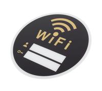 POPETPOP Letrero Acrílico de Wifi Práctico de Wifi para Hogar Hotel y Públicos Decoración Segura y Atractiva