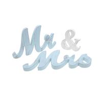 POPETPOP Letrero de Madera Rústico Mr and Mrs para Decoración de Boda Señal de Mesa Ligera y Duradera para Aniversario y Decoración Romántica