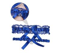 POPETPOP Ligueros Decorativos de Encaje con Lazo para Muslo Accesorio de Boda Elegante