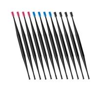 POPETPOP Limpiador de Oídos Portátil de Silicona Doble Extremo y 12 Piezas, Herramienta Espiral para Eliminar Cerumen, Kit Reutilizable para Adultos en Limpieza Segura