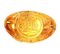 POPETPOP Lingote de Cristal Tallado con Diseño de Dragón Adorno Decorativo de Mesa para Decoración del Año Chino Figurita Artesanal Delicada y Elegante para Feng Shui y Regalo