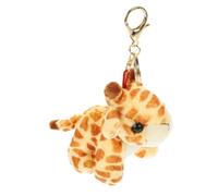 POPETPOP Llavero de Peluche Jirafa Suave Colgante Decorativo para Bolsos y Llaves Juguete de Felpa Animal para Regalos Accesorio Portátil para Mochilas y Coches